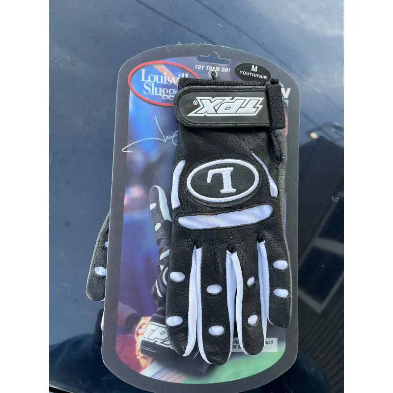 Black New Medium Louisville Slugger Batting Gloves