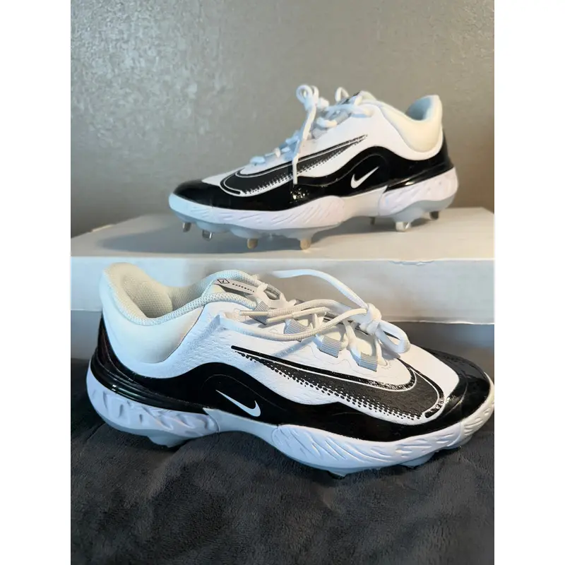 New Metal Nike Alpha Huarache Elite 4 Sz 10