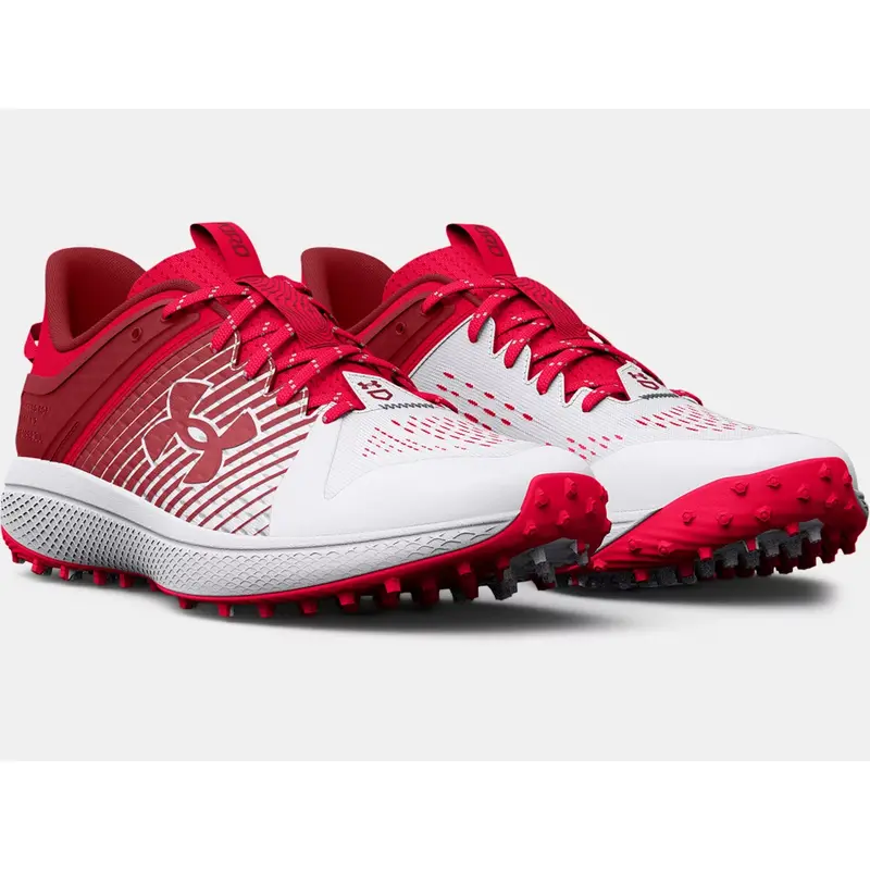 HOT Under Armour Men's UA Yard Turf Baseball Shoes 3025593-601 Red