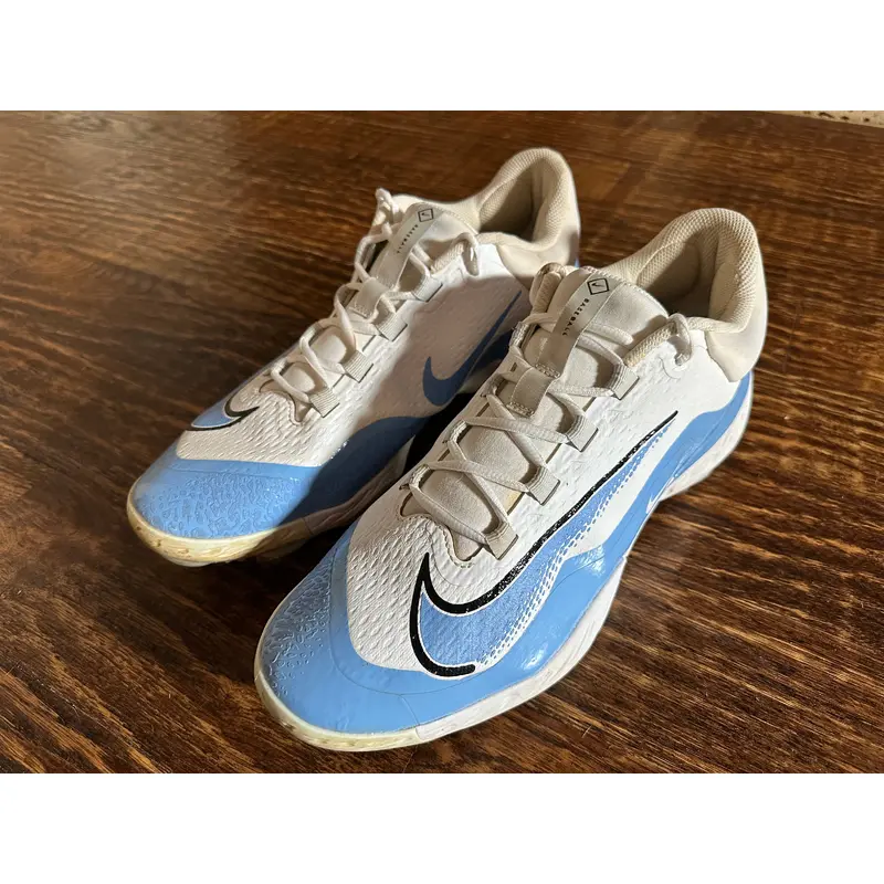 Blue Men's Size M 13.5 (W 14.5) Adult Nike Low Top Metal (Used)