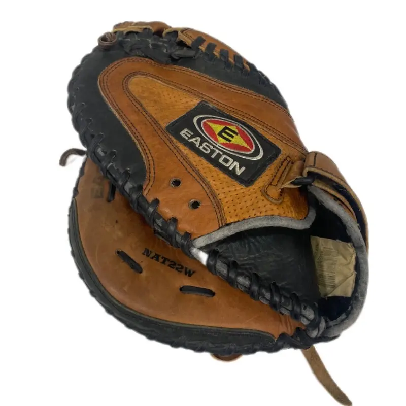 Used Easton Left Hand Throw First Base Natural Baseball Glove 13"