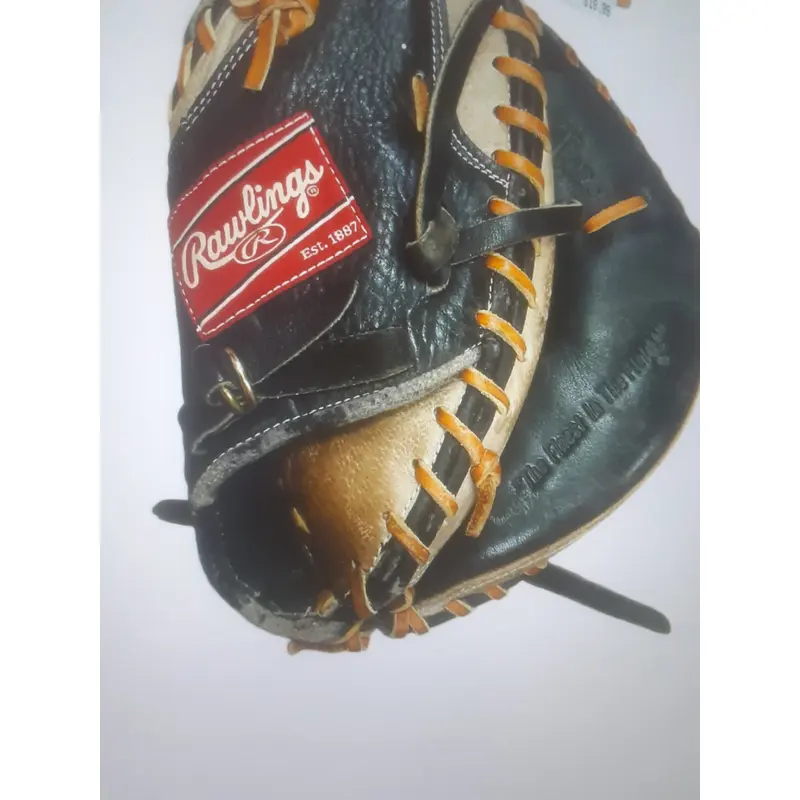 Used Rawlings Right Hand Throw Catcher's RCMYB Baseball Glove 32.5"