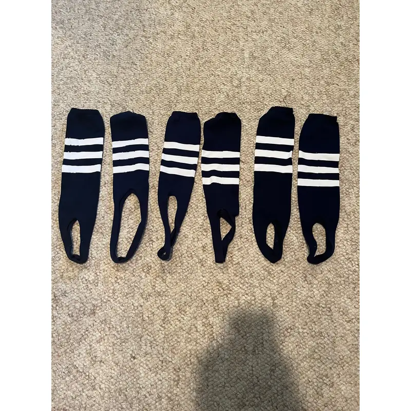 3 Pairs of Navy Baseball Stirrups