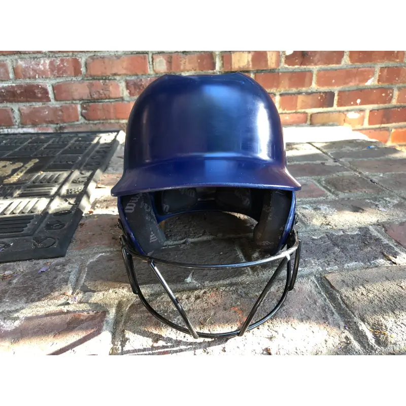 Wilson baseball helmet with face guard