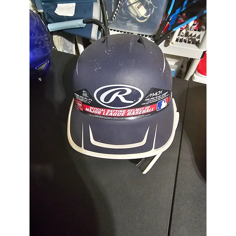 Used 6 7/8 - 7 5/8 Rawlings Mach Batting Helmet