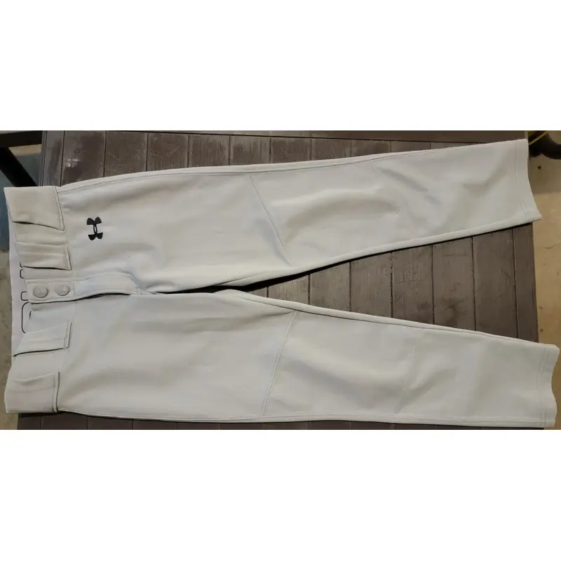 Gray Youth Boy's Used XS Under Armour Baseball Pants
