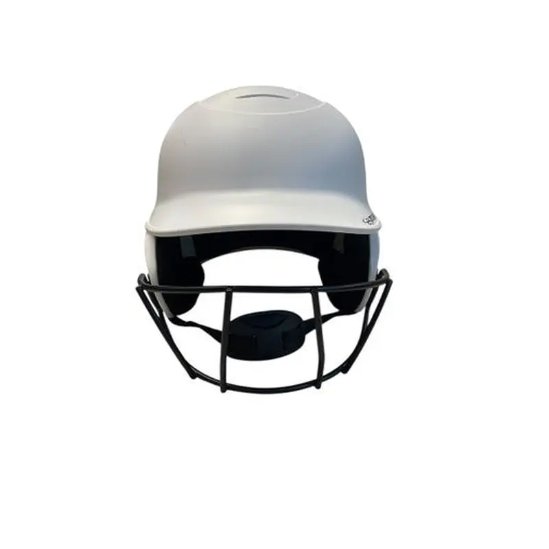 Used BoomBah BBHDR Batting Helmet w/Mask White M/L 11706-S000354211
