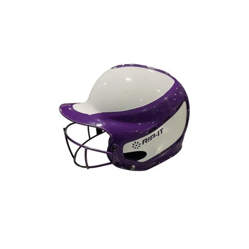 Used RIP-IT HELMET W MASK Batting Helmet w/Mask Purple SM 11834-S000039292