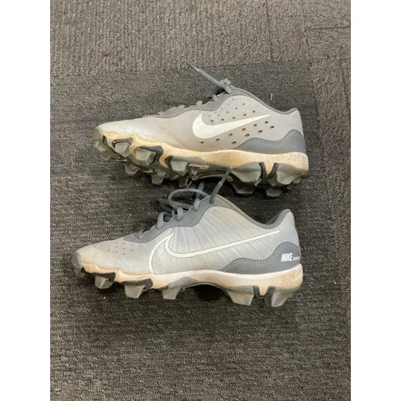 Used Nike DIAMOND BB/SB CLEATS BB/SB Cleats Grey Junior 04 11614-S000216704