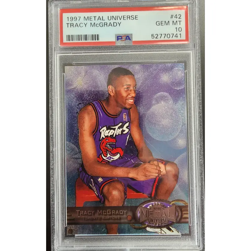 Tracy McGrady 1997 Metal Universe Rookie #42 PSA 10 Gem Mint