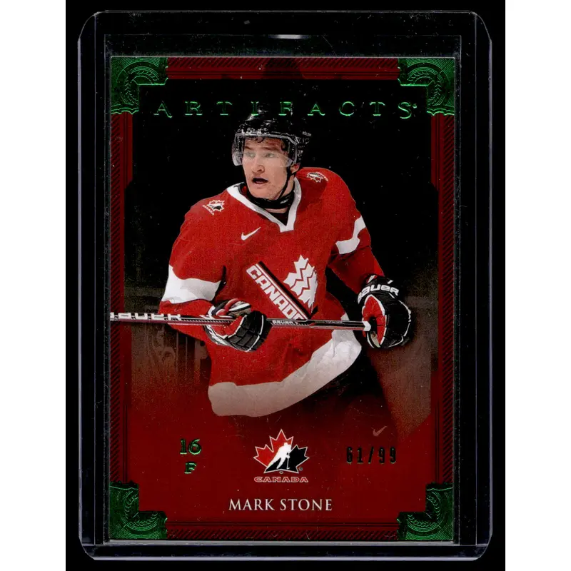 2013-14 Upper Deck Artifacts - Emerald - Team Canada - Mark Stone #143 /99
