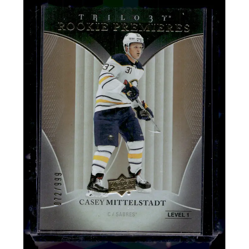 2018-19 Upper Deck Trilogy - Common Rookies - Casey Mittelstadt #77 /999 RC