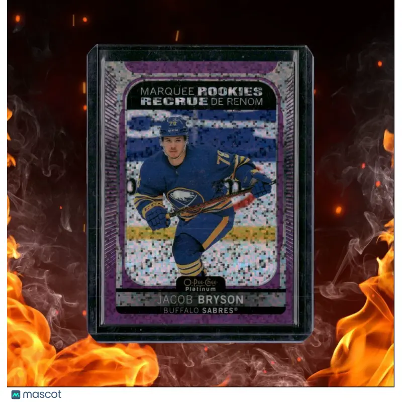 2021-22 O-Pee-Chee Platinum Jacob Bryson Marquee Violet Pixels Rookie 110/299