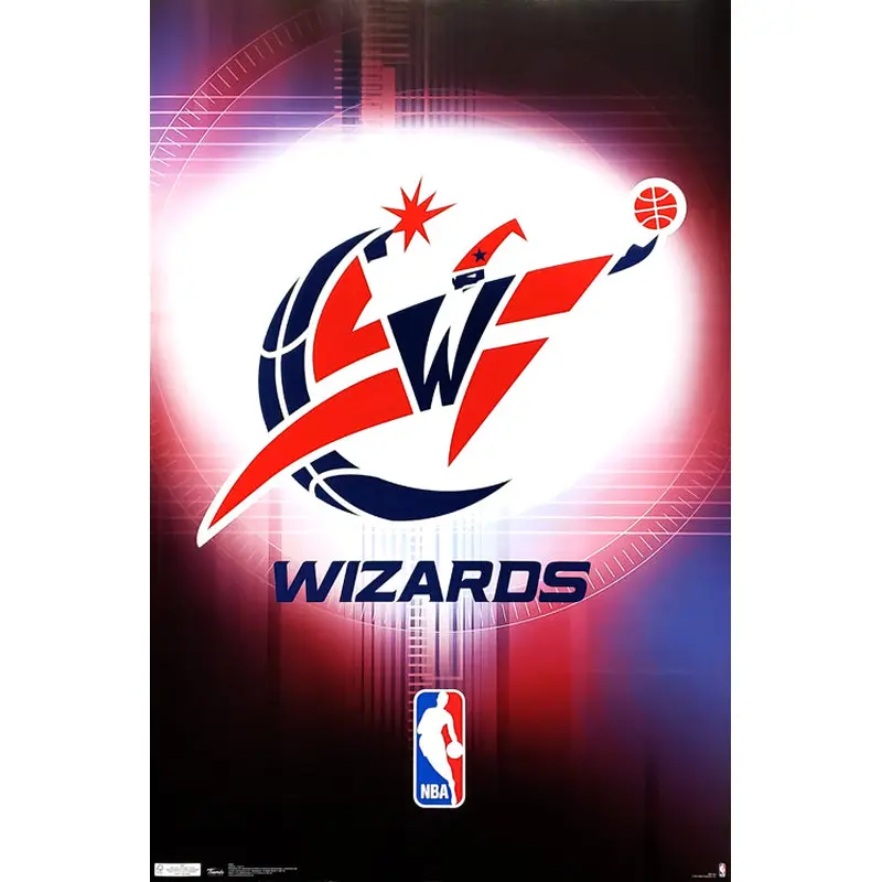 Washington Wizards Official NBA Basketball Team Logo Poster - Costacos Sports