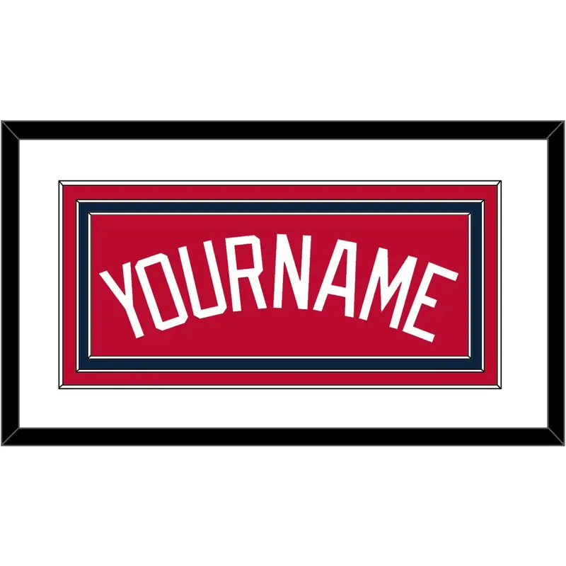 Atlanta Name - Alternate Home Red - Triple Mat 1