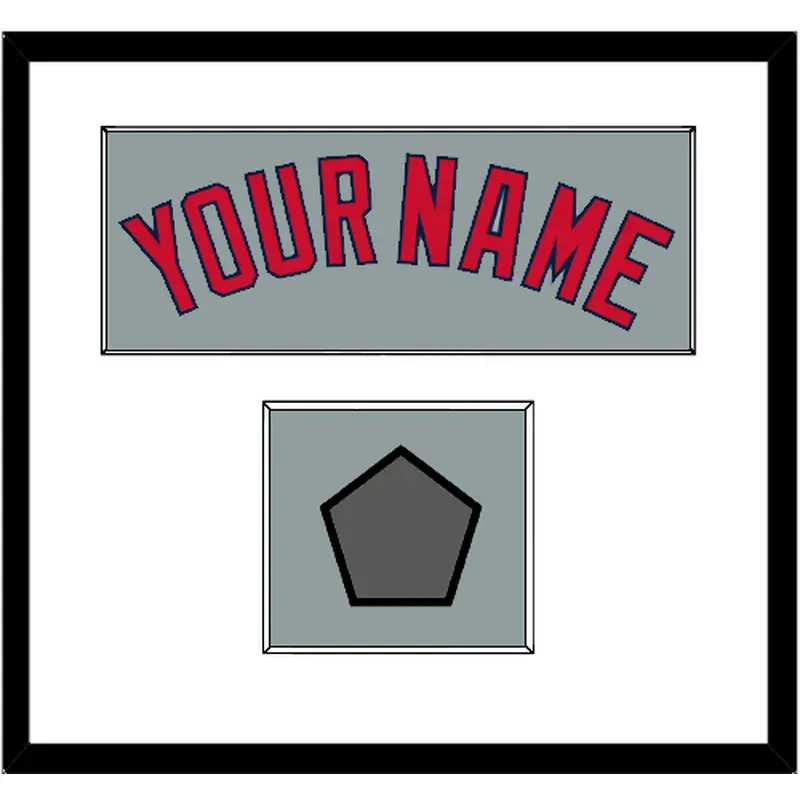 Boston Name & World Series Jersey Patch - Road Gray - Single Mat 1