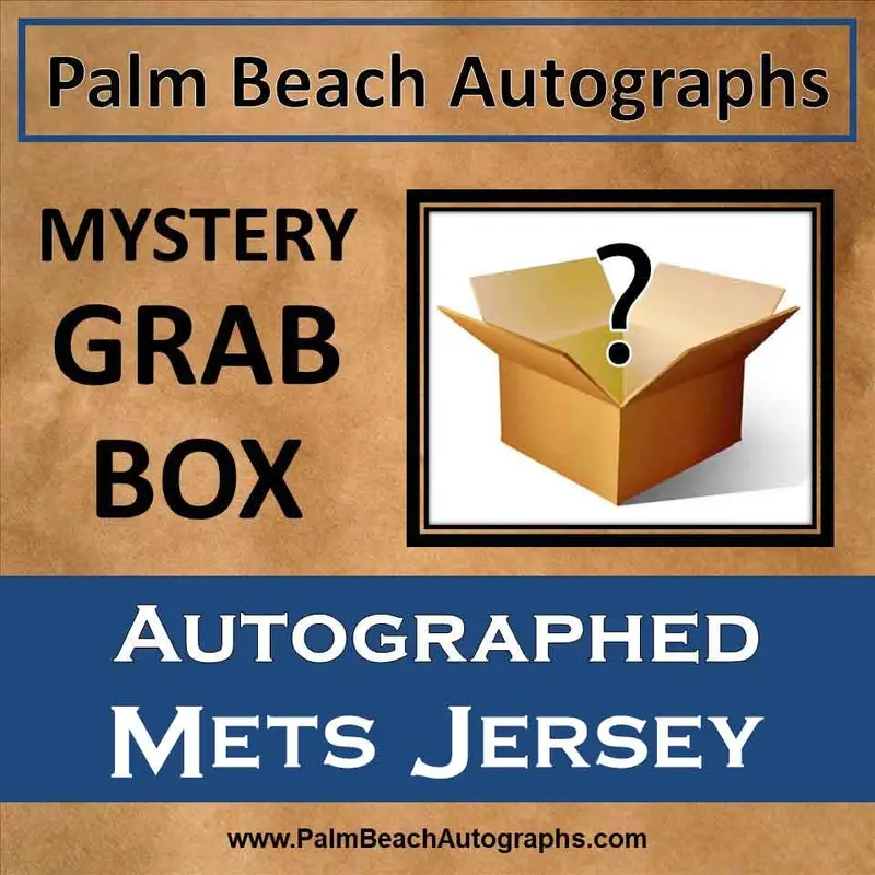 MYSTERY GRAB BOX - Autographed New York Mets Custom Baseball Jersey