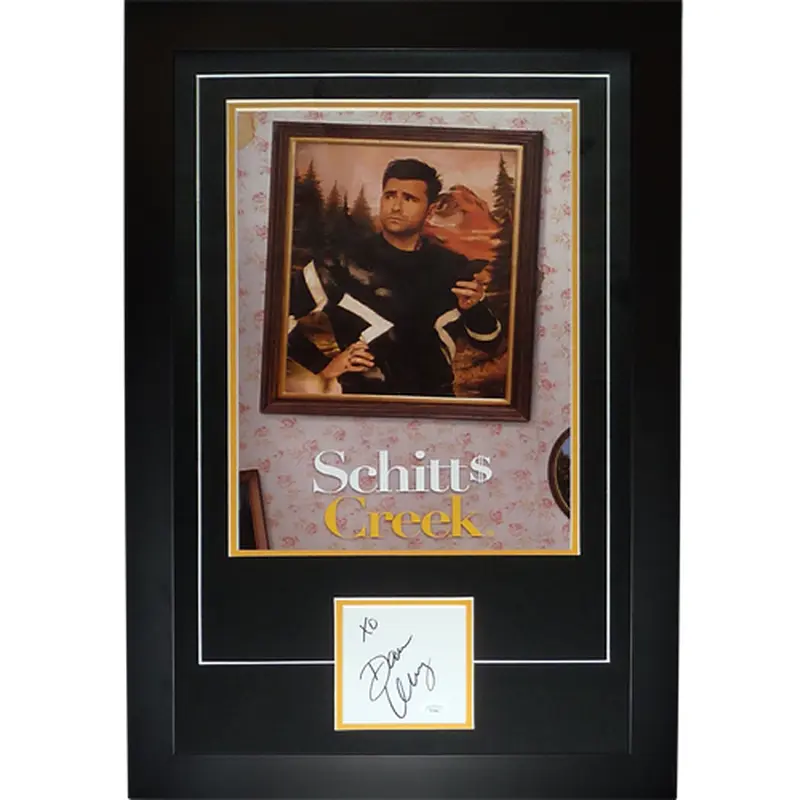 Schitt's Creek 11x17 TV Poster Deluxe Framed with Daniel Levy Autograph - JSA