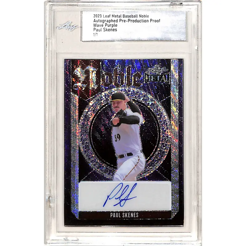 Paul Skenes 2023 Leaf Metal Noble Purple Wave Proof #1/1
