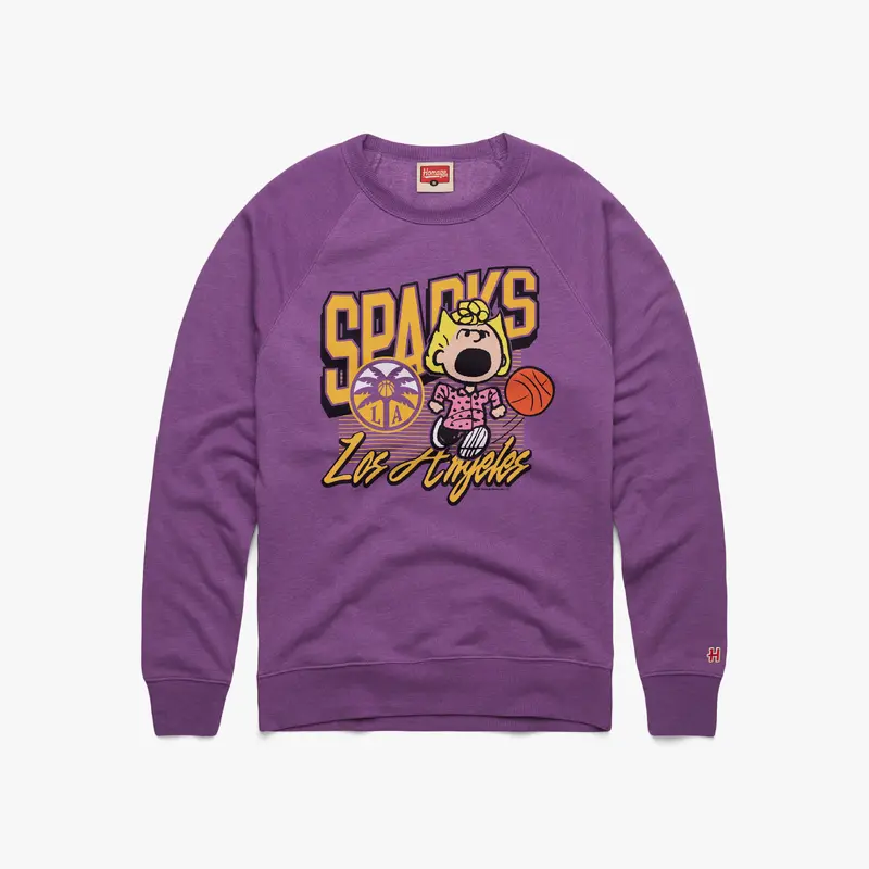 Peanuts Sally x Los Angeles Sparks Crewneck