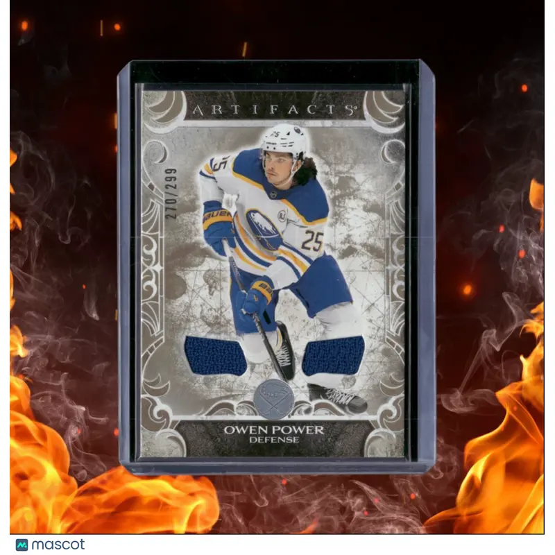 2024-25 Upper Deck Artifacts Owen Power Jersey Material Gold 270/299 #37