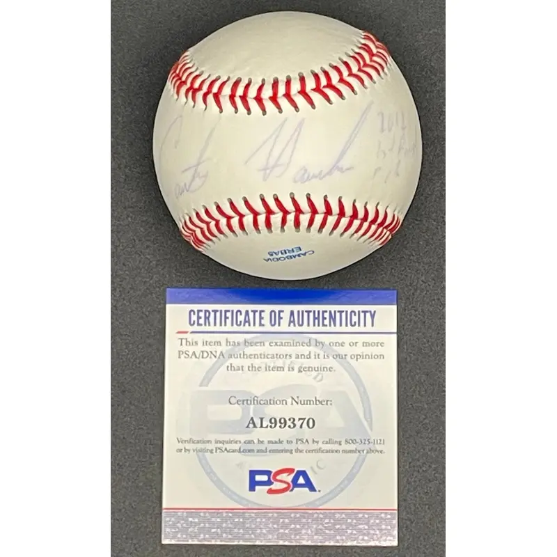 Courtney Hawkins signed baseball PSA/DNA autographed