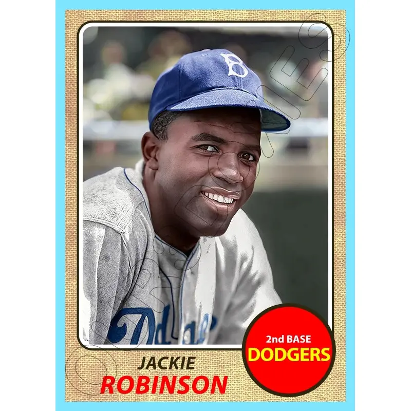 Jackie Robinson 1968 Topps Custom Card - 4507