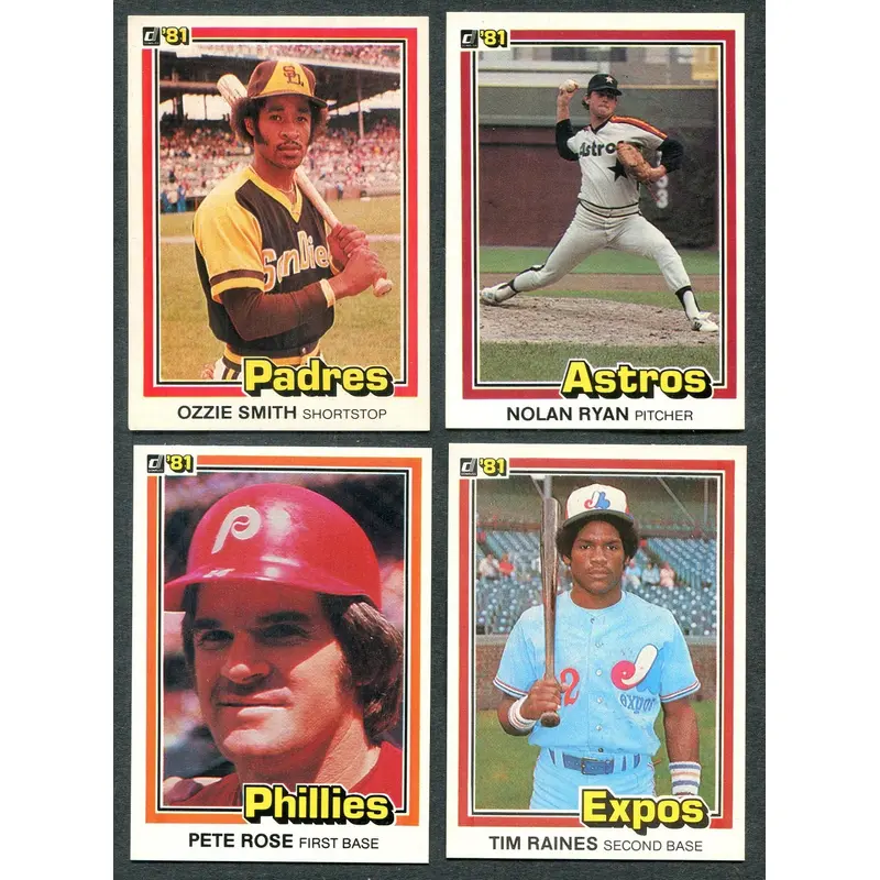 1981 Donruss Baseball Complete Set NM NM/MT (605) (23-338)