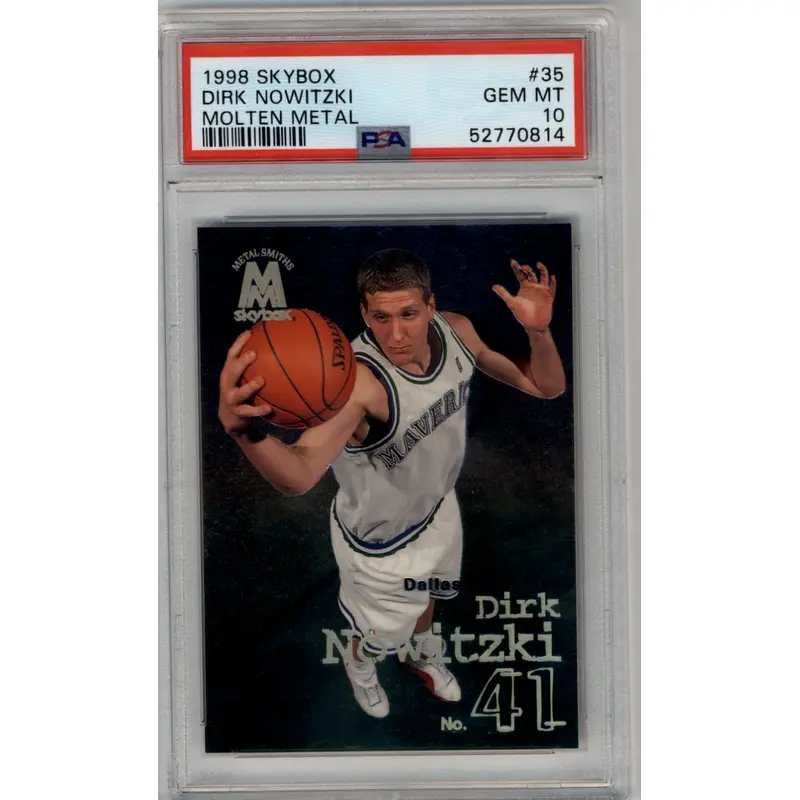 Dirk Nowitzki 1998-99 Skybox Molten Metal #35 PSA 10 Gem Mint