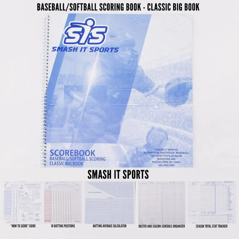 SIS Baseball/Softball Score Book (16 Position)