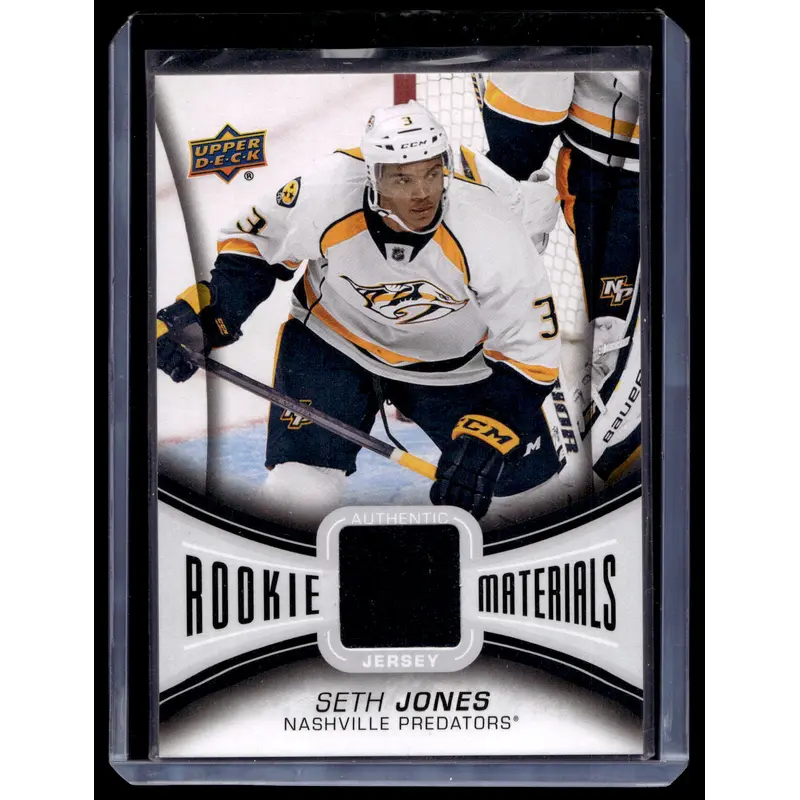 2013-14 Upper Deck - Rookie Materials - Seth Jones #RM-SJ RY