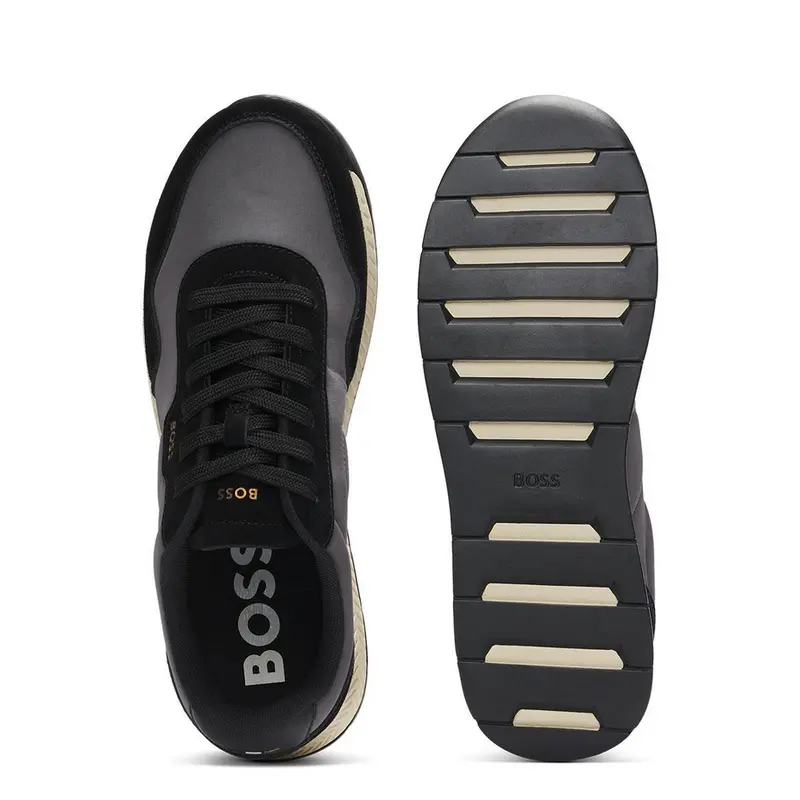 HUGO BOSS MENS SHOES TITANIUM RUNN SDNYSI GREY 50536469010