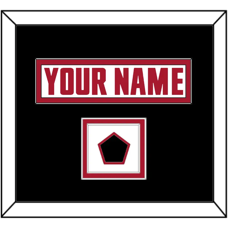 Atlanta Nameplate & Jersey Logo Patch - Road White - Double Mat 4
