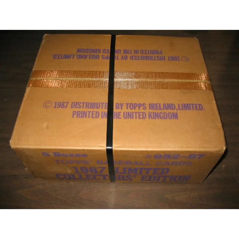 1987 Topps Baseball Tiffany Factory Set Case (6 Sets) (Sealed) (Authenticate)
