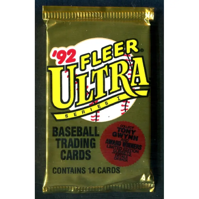 1992 Fleer Ultra Baseball Unopened Series 1 Pack