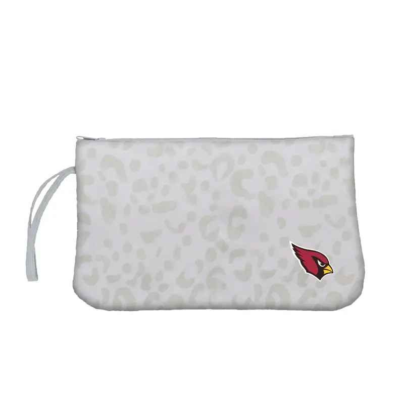 Arizona Cardinals Leopard Print Wristlet