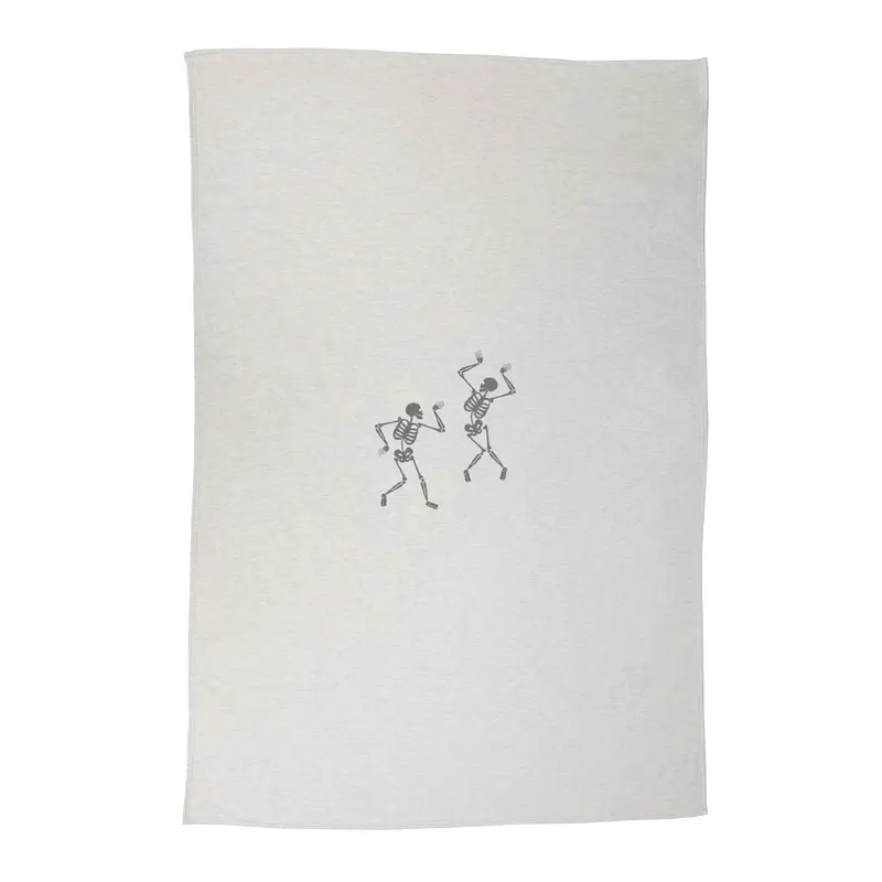 Halloween Sublimated Skeletons Sweatshirt Blanket