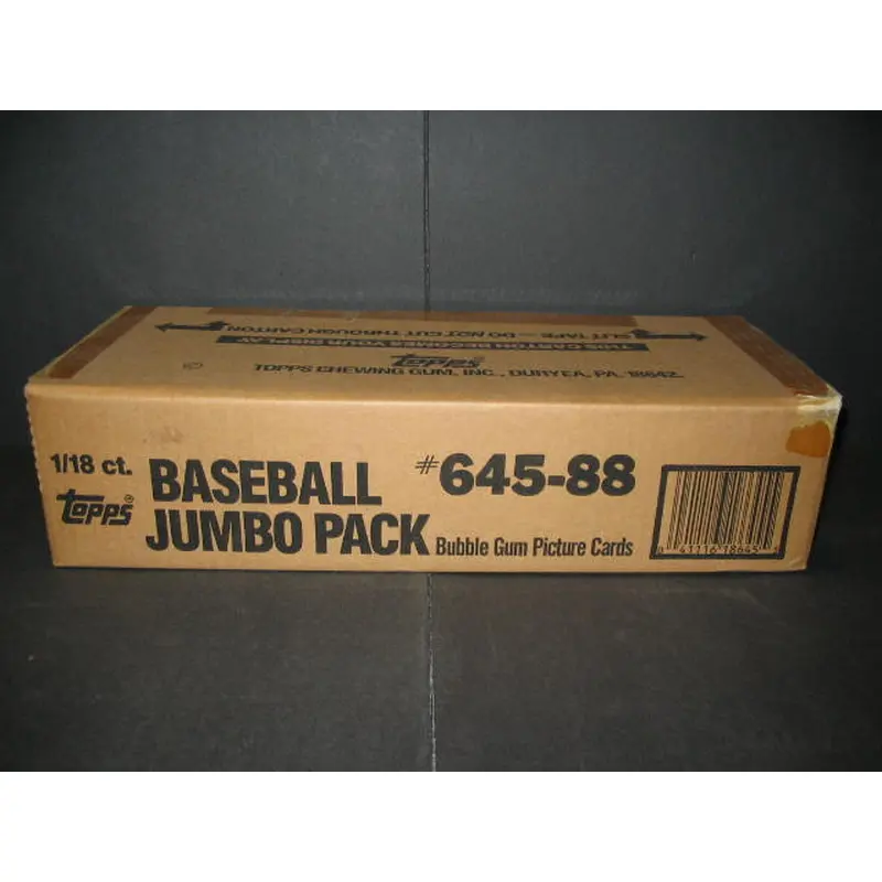 1988 Topps Baseball Jumbo Case (18 Count)