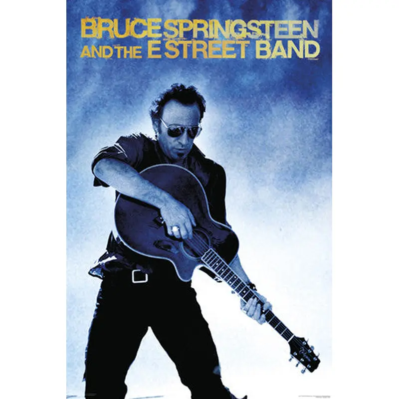 Bruce Springsteen Working on a Dream Tour (2009) Guitar Rock Poster - Pyramid America