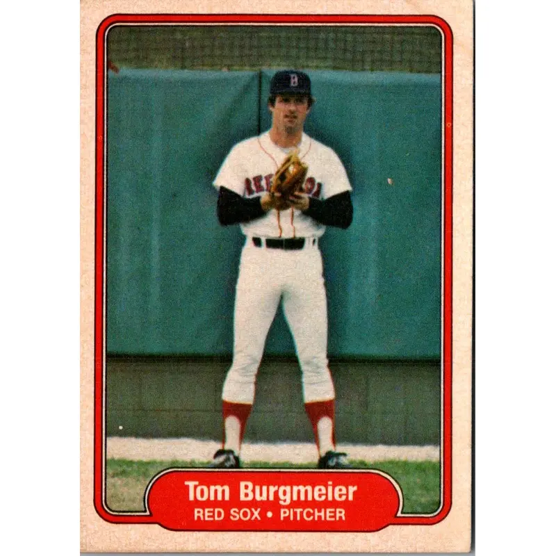 1982 Fleer Tom Burgmeier #288