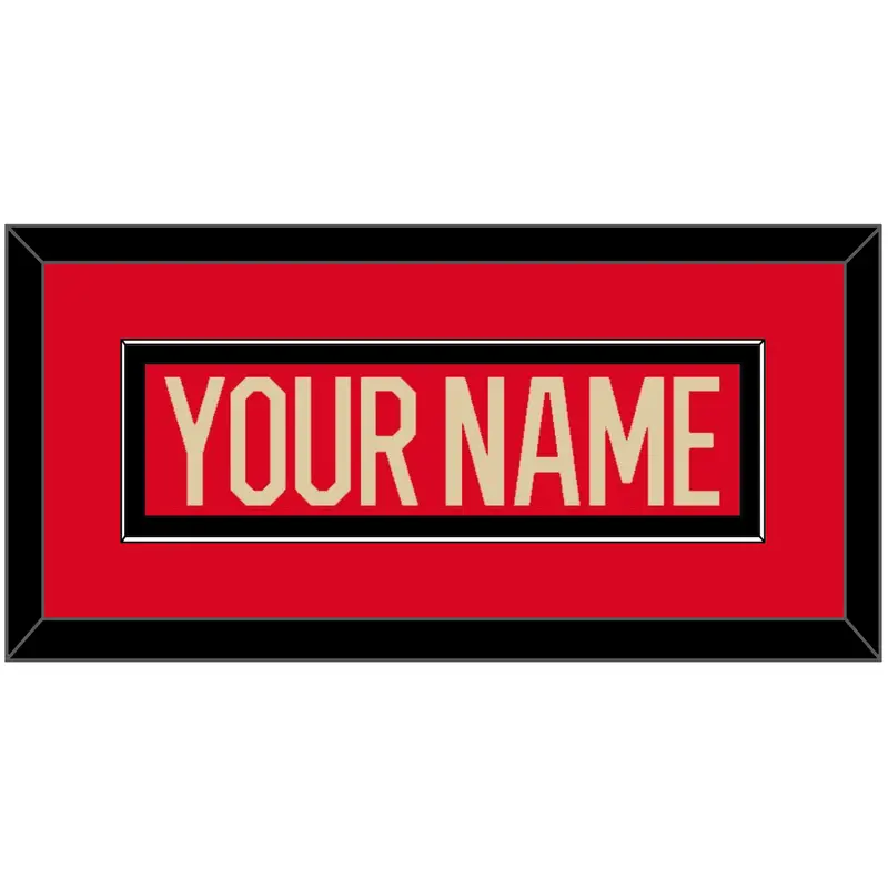 Canada Mens Hockey Nameplate - 2025 4 Nations Red - Single Mat 2