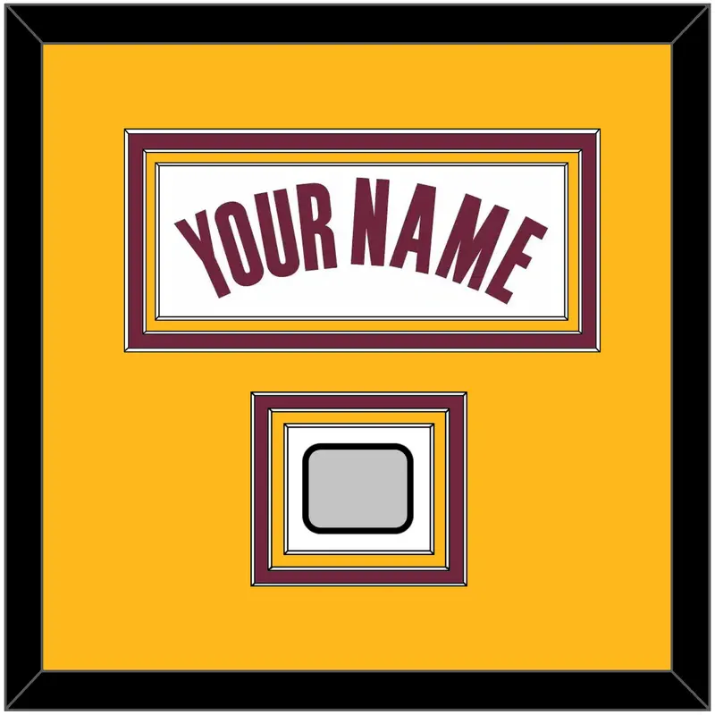 Cleveland Name & Champions Patch - Home White (2010-2017) - Triple Mat 3