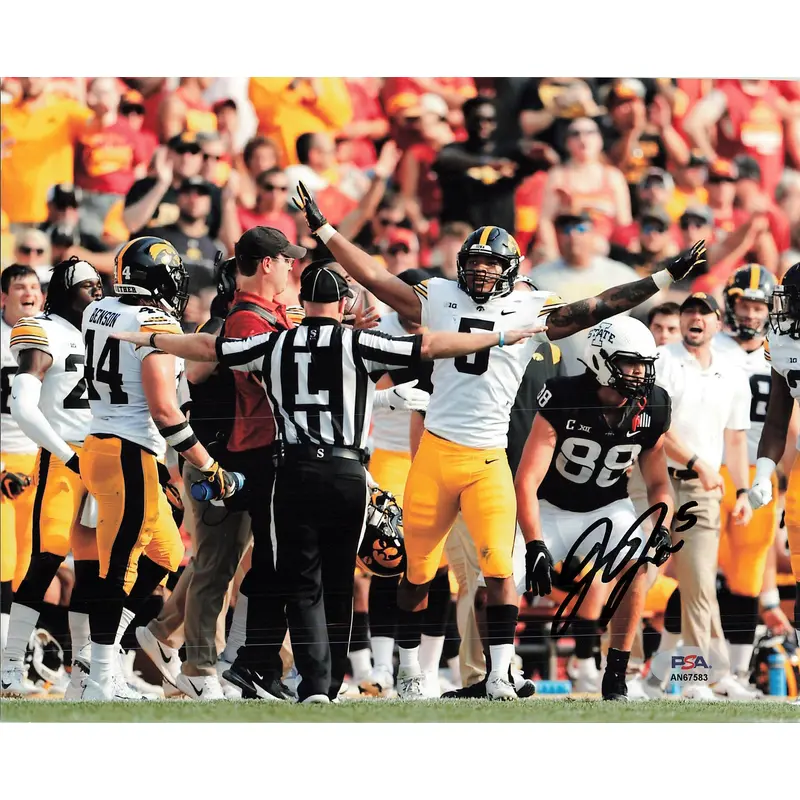 Jestin Jacobs signed 8x10 photo PSA/DNA Autographed Iowa Football