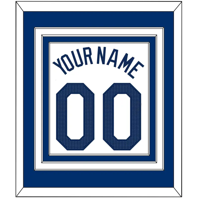 Los Angeles Name & Number - Home White - Triple Mat 2