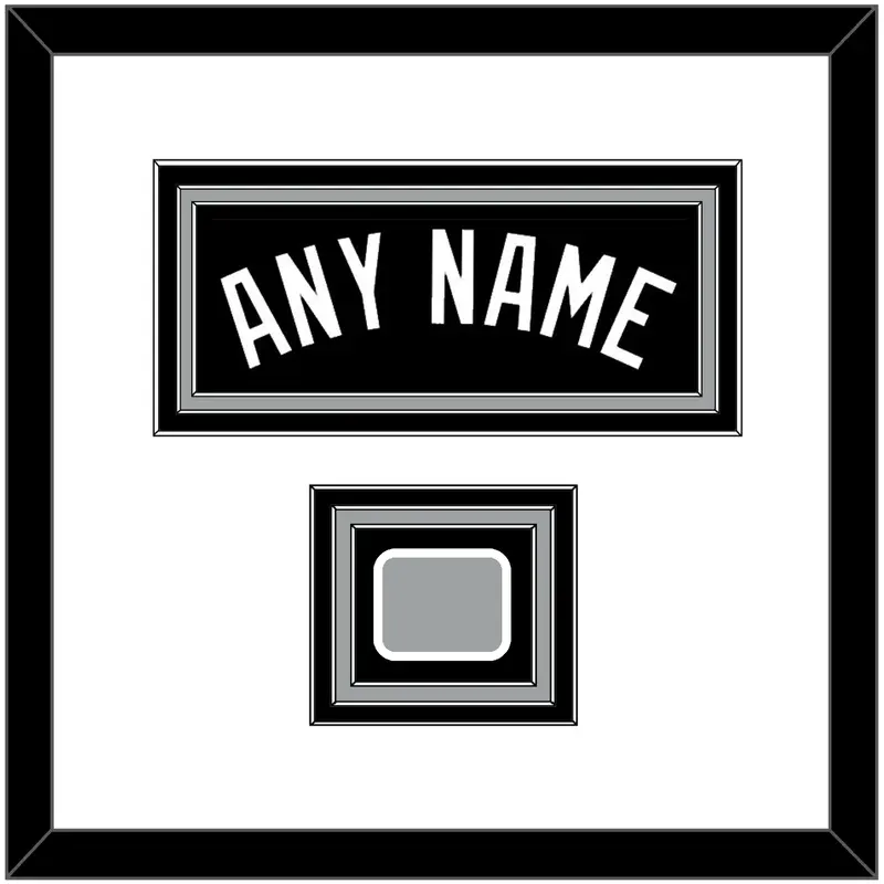 San Antonio Name & Champions Patch - Road Black (1989-2002) - Triple Mat 1