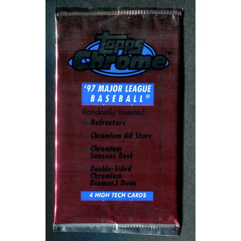 1997 Topps Chrome Baseball Unopened Pack (Hobby) (4)
