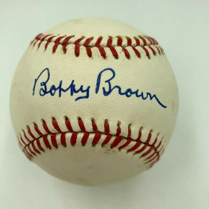 Bobby Brown Signed Official American League Baseball JSA COA
