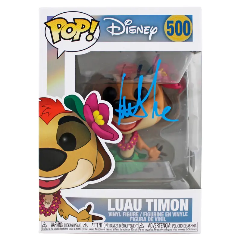 Nathan Lane The Lion King Signed Luau Timon #500 Funko Pop Vinyl Figure BAS