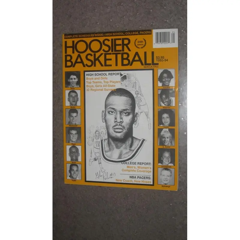 1993-94 HOOSIER BASKETBALL MAGAZINE, GLEN ROBINSON COVER