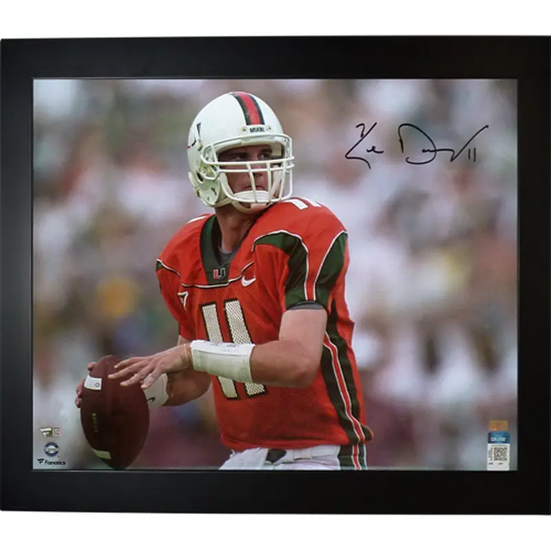 Ken Dorsey Autographed Miami Hurricanes Framed 16x20 Photo - Fanatics